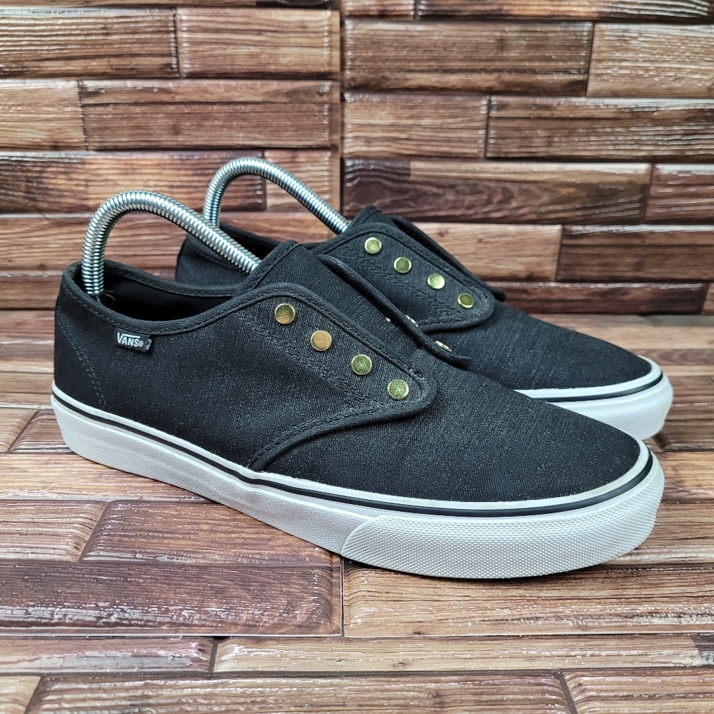 Vans Camden Stud Gore Slip-On Sneakers Classic Black Womens Size 8.5